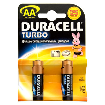 Батарейка Тип "AA" Duracell Ultra Power LR6-2BL MX1500